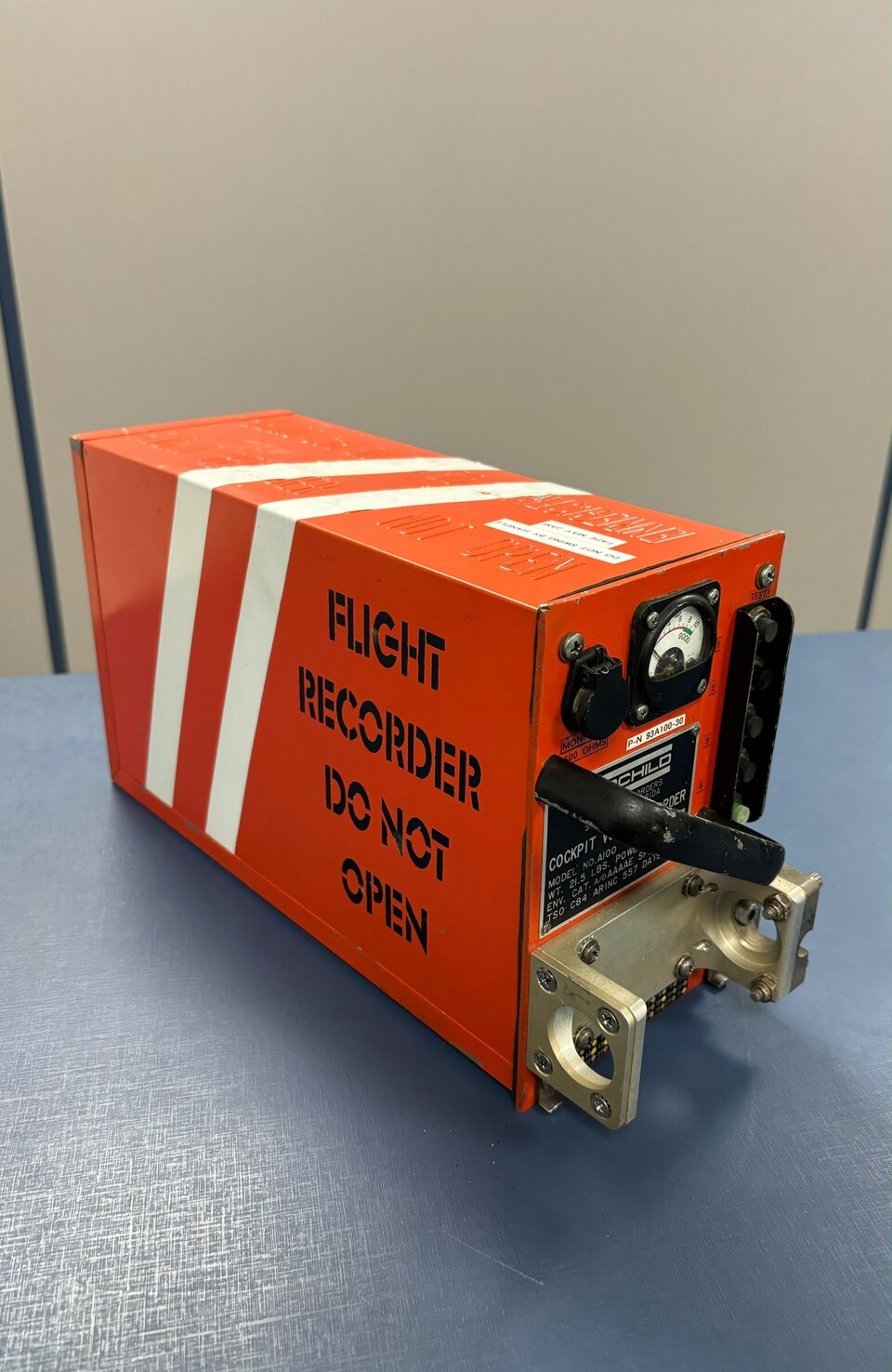 CAIXA PRETA BOEING 727 -  COCKPIT VOICE RECORDER CVR MODELO A100 FAIRCHILD